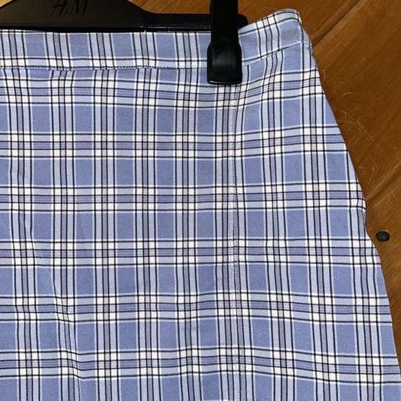 Hollister blue plaid ultra high rise mini skirt NWT - Picture 3 of 5